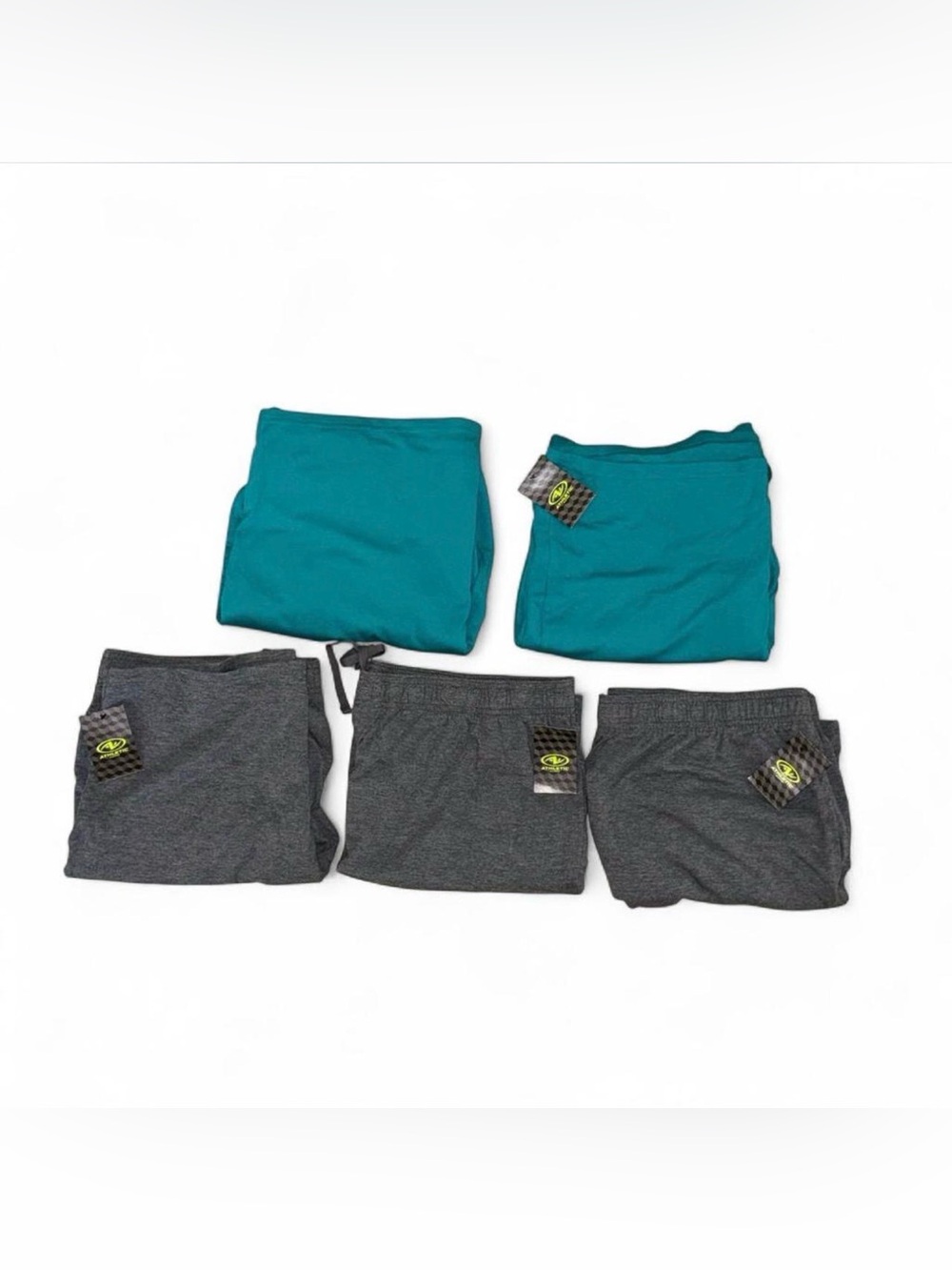 Athletic Works Men’s XL Tri Blend Active Shorts Lot of 5 Gym Lounge Soft NWT - Picture 14 of 14